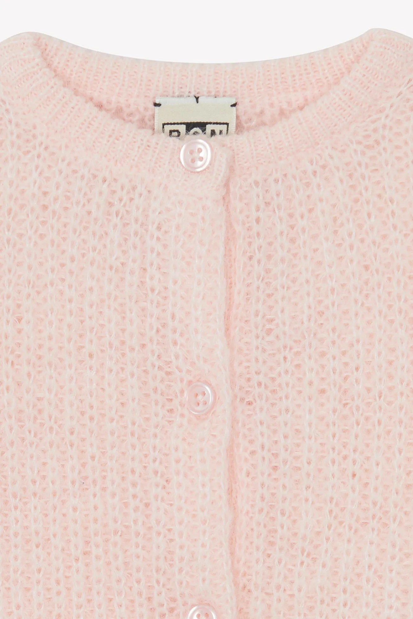 Bonton Mizbeth cardigan rosa tyk strik