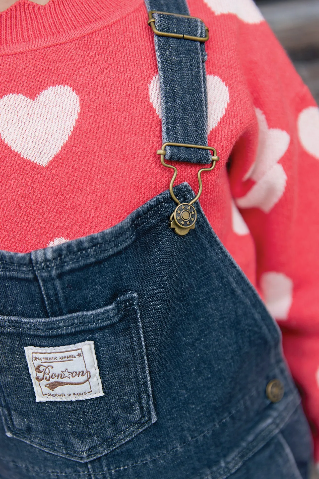 Bonton Moka Denim Gris smækbukser grå