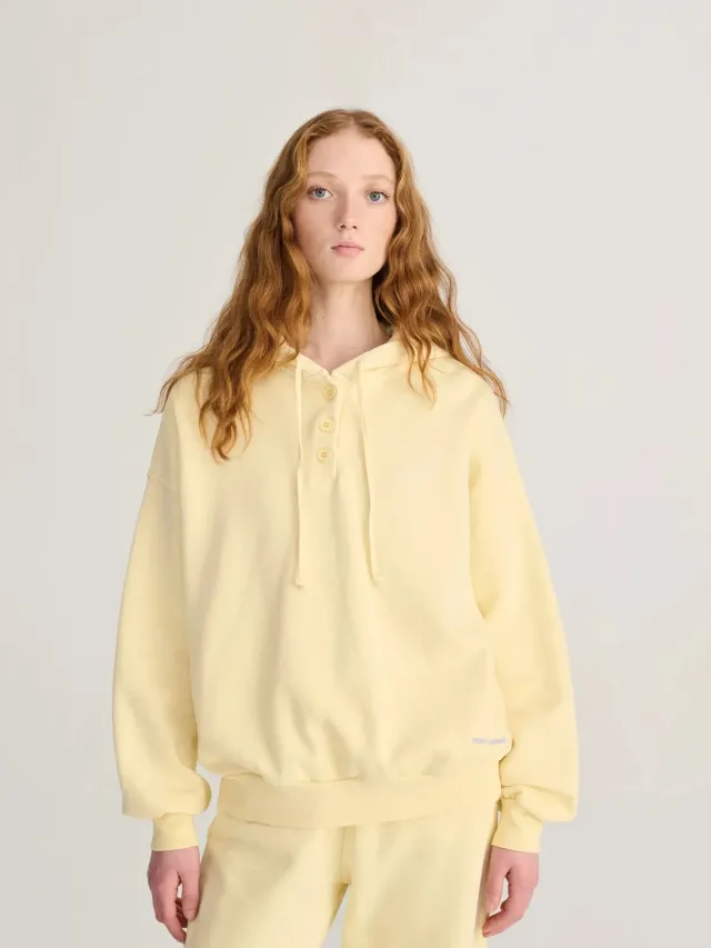 Bobo Choses Yellow Nest hoodie hættetrøje lysegul