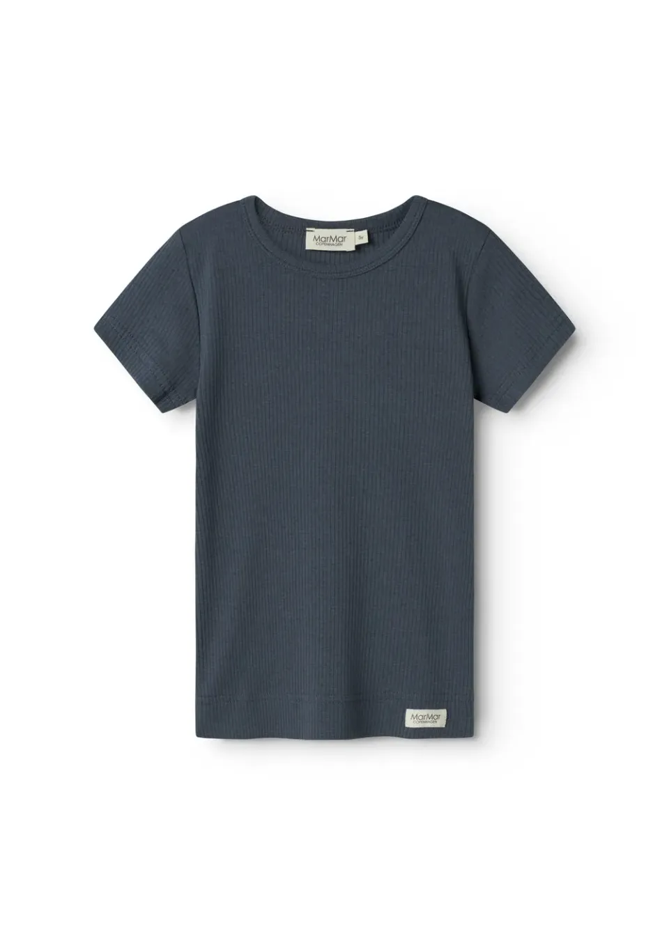 MarMar Plain Tee T-shirt Blue – Kortærmet Modal