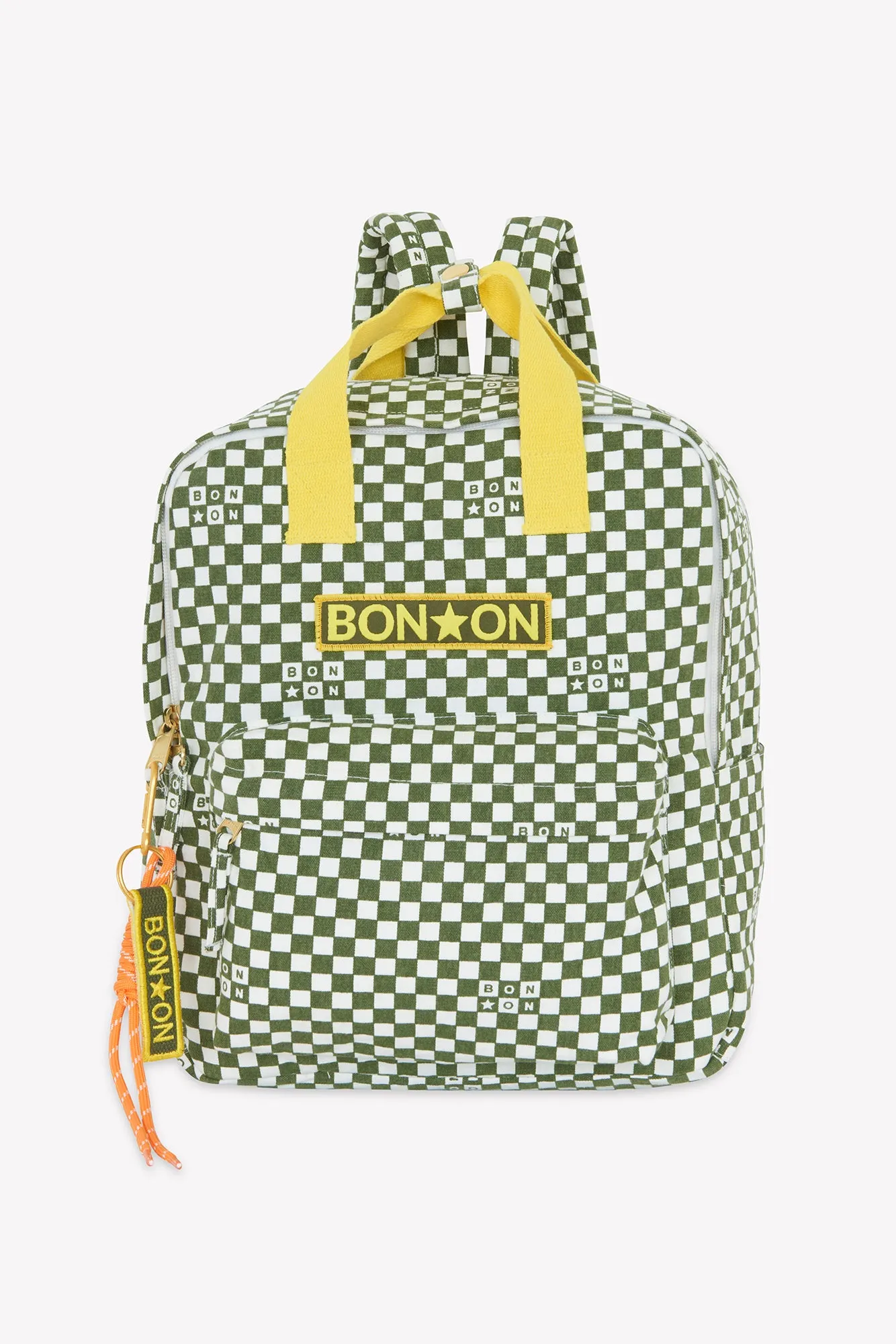 Bonton Damier Vert rygsæk grønternet bomuld