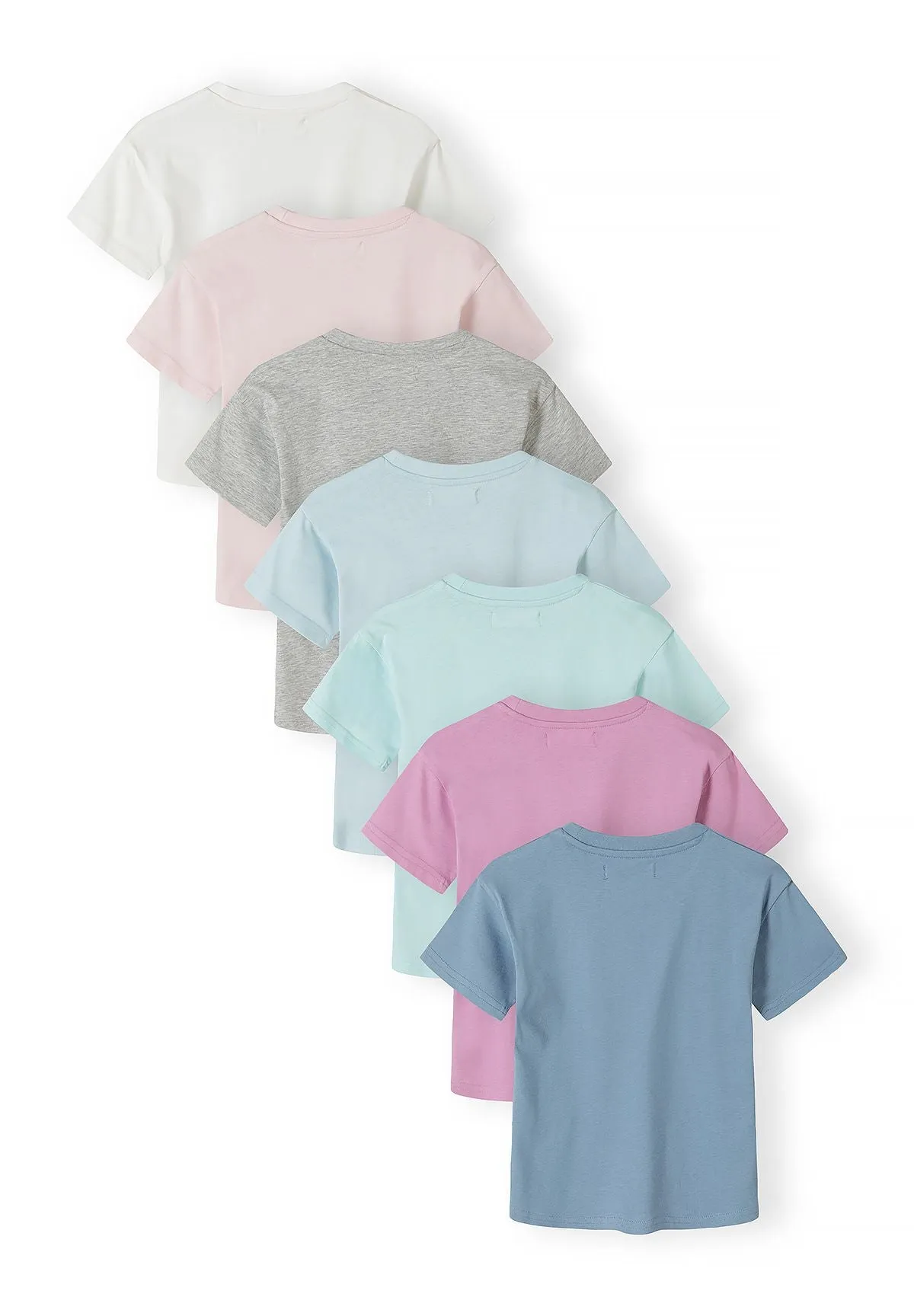 Minoti T-Shirt drenge 7-pak pastel bomuld