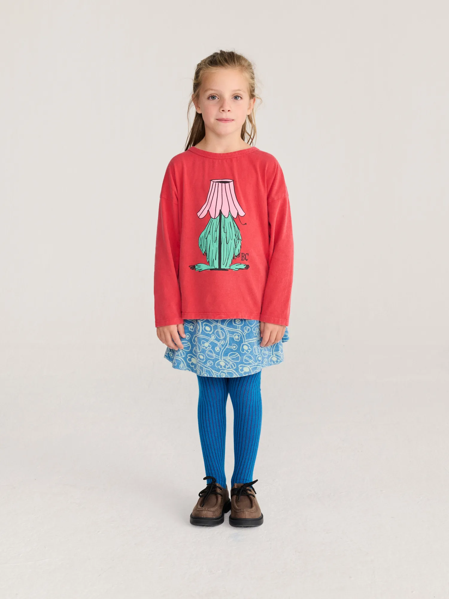 Bobo Choses Hidden Monster t-shirt rød økologisk bomuld