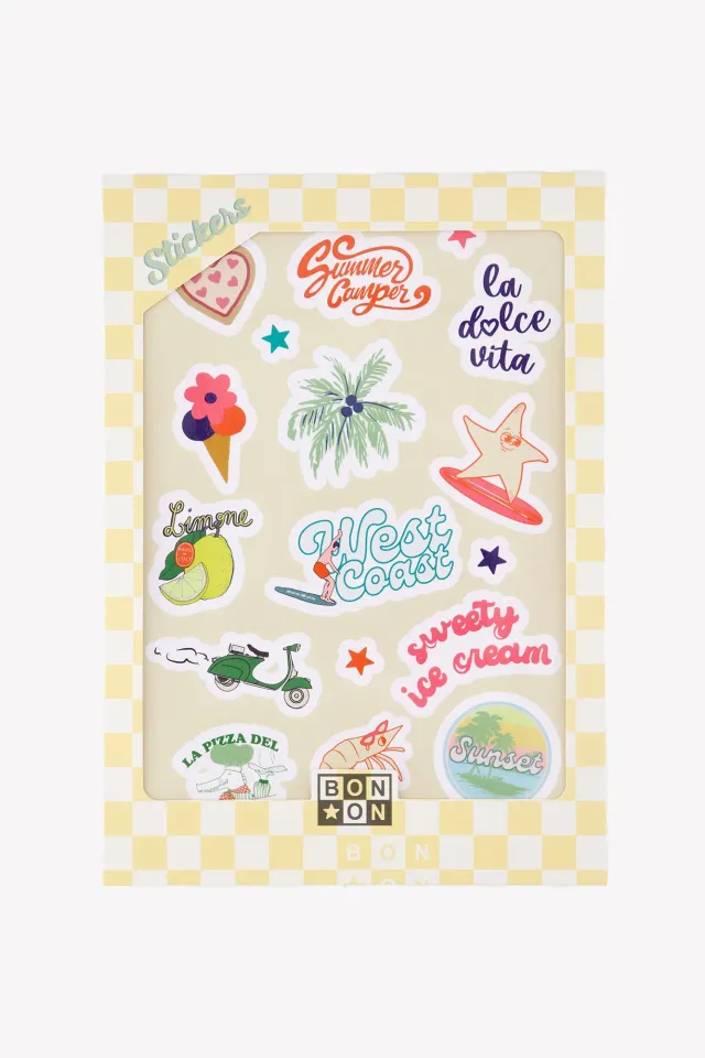 Bonton Sunset klistermærker stickers palmer