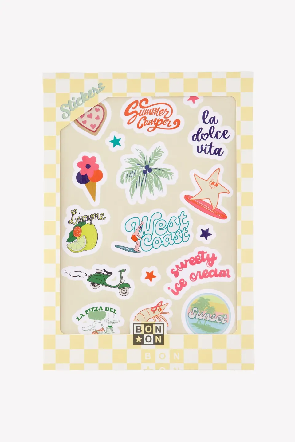 Bonton Sunset klistermærker stickers palmer