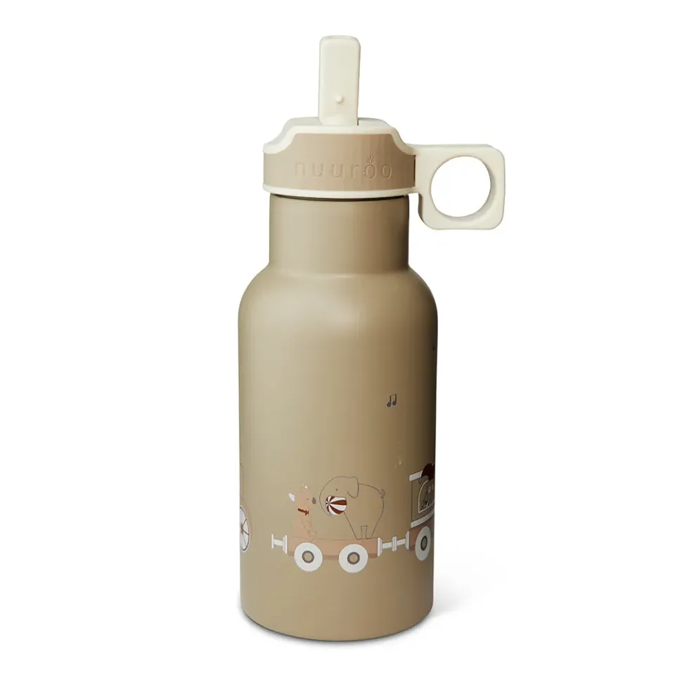 nuuroo Juno Vandflaske 350 ml Carnival train Rustfri