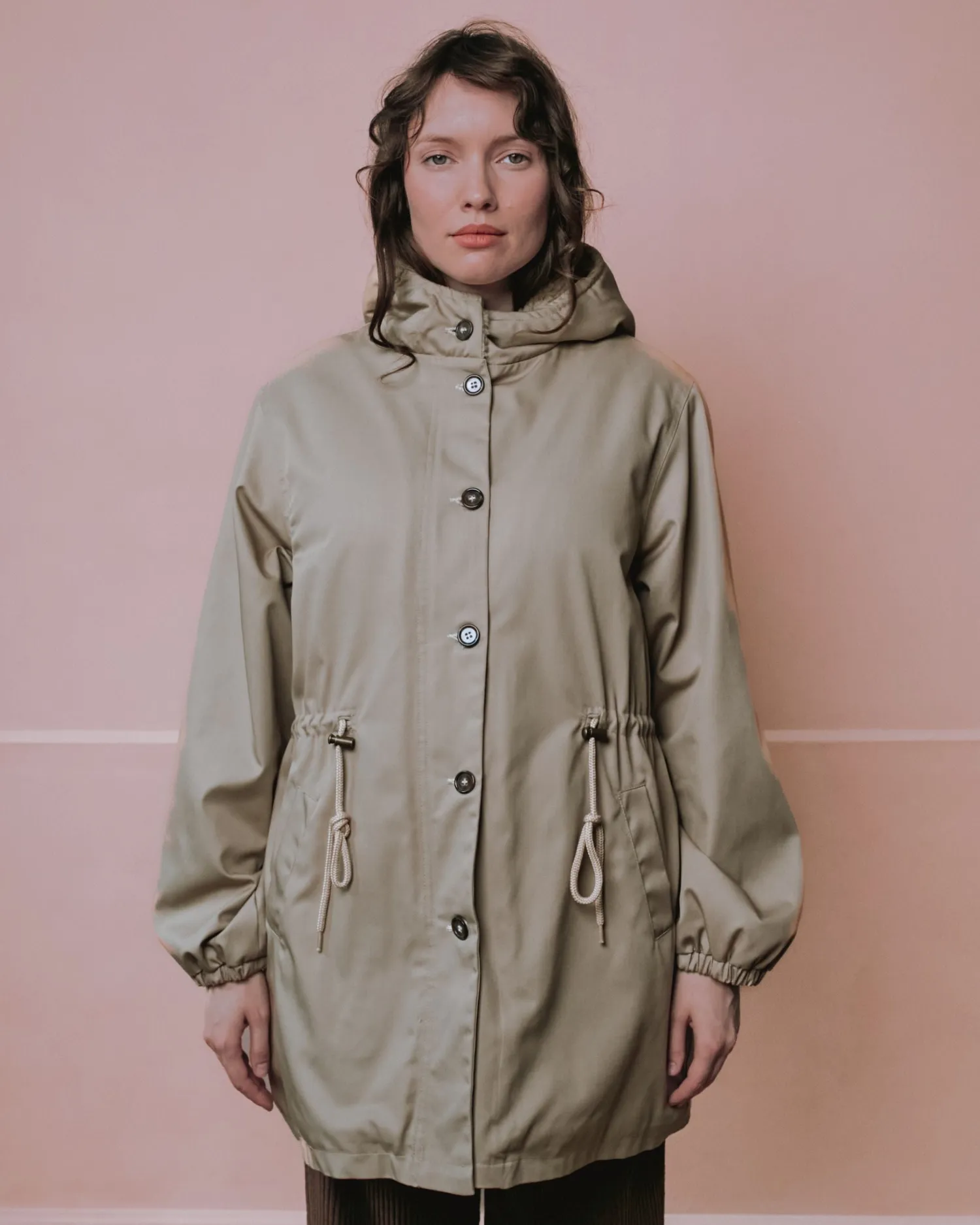 Emile et Ida Emeron parka beige teddyfor