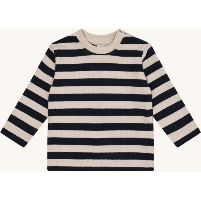 Hust & Claire HCAnton bluse More Navy langærmet økologisk