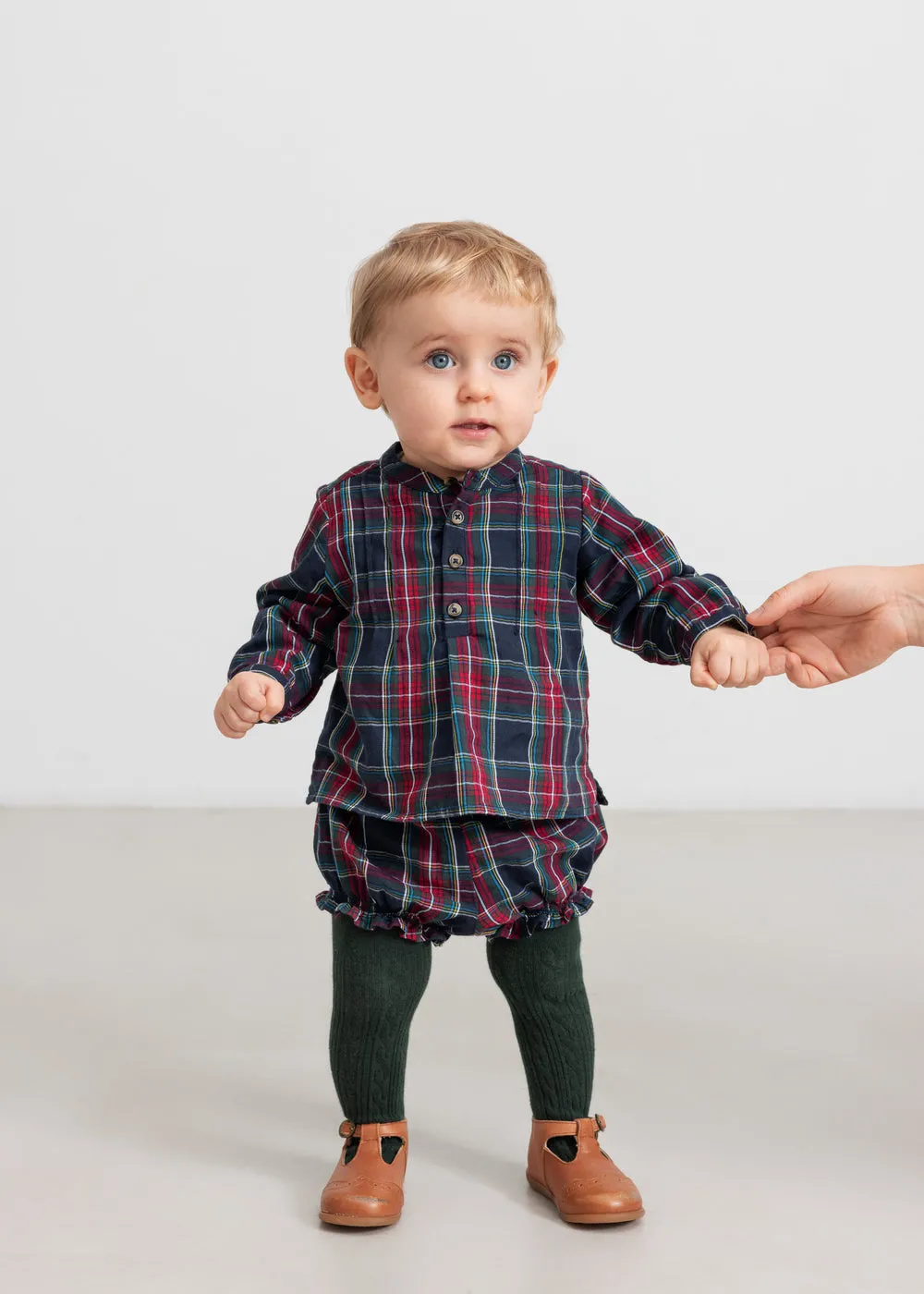 MarMar Copenhagen Pava bloomers Pilot Navy Check tern