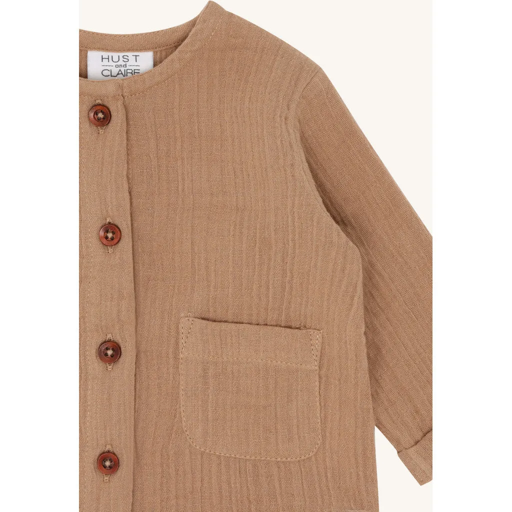 Hust & Claire Chai Muselin cardigan Praline