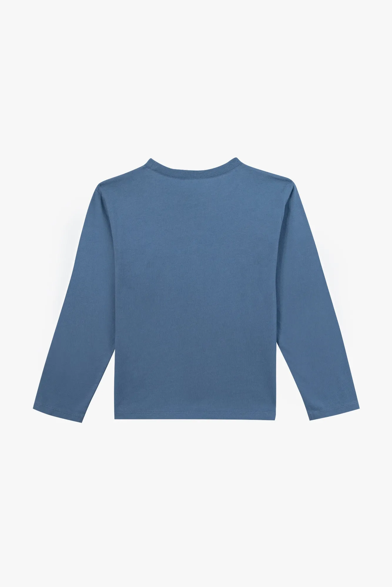 Bonton Taxo T-shirt til dreng blå langærmet bomuld