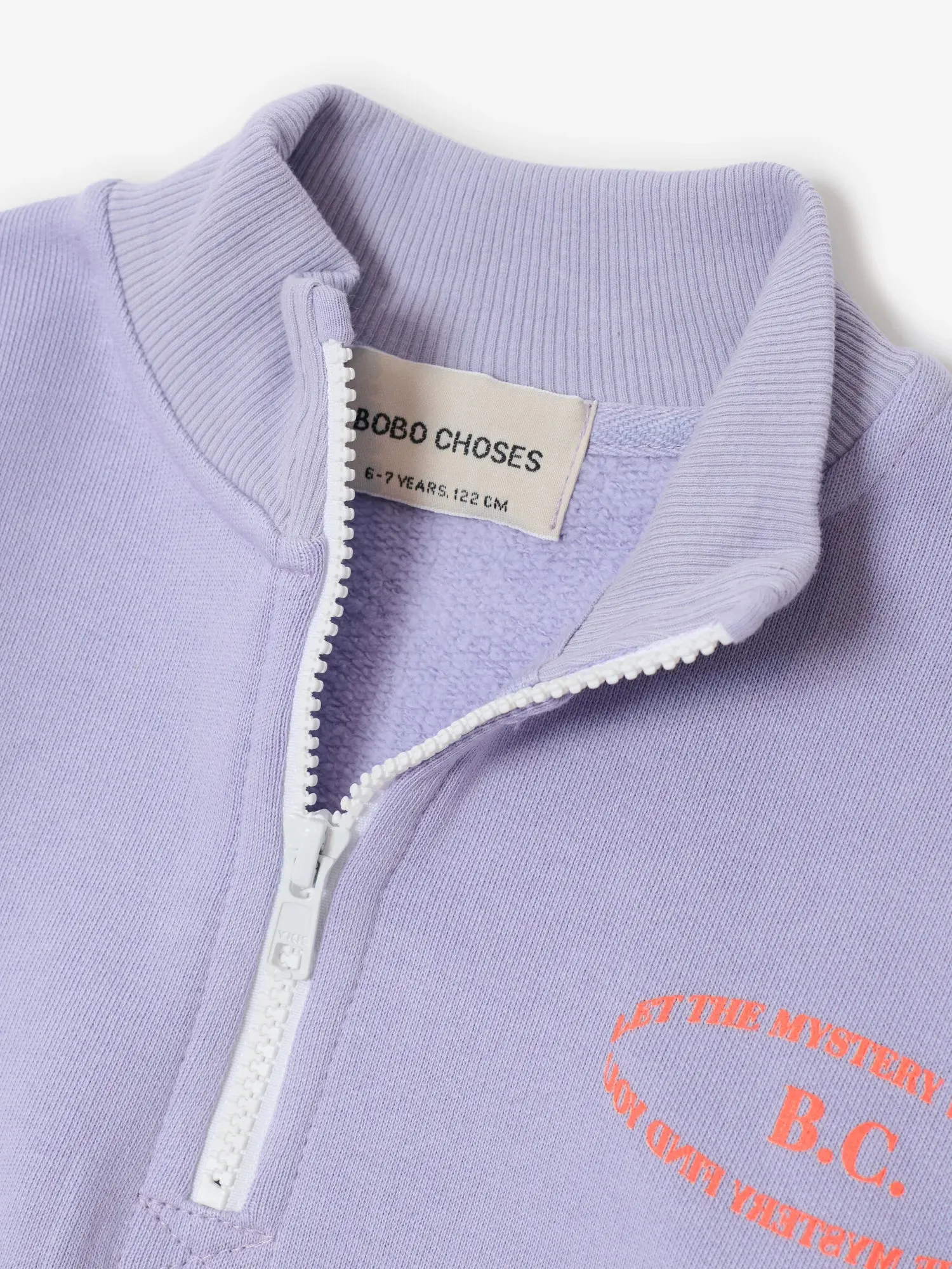 Bobo Choses Mystery BC half zip sweatshirt 2-3Y lilla