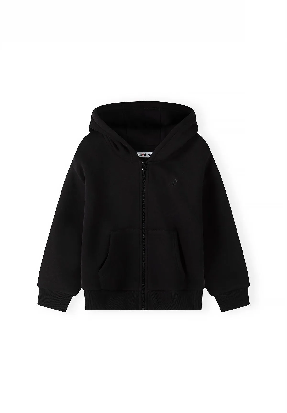 Minoti 45788 sweatset sort med lynethætte til drenge