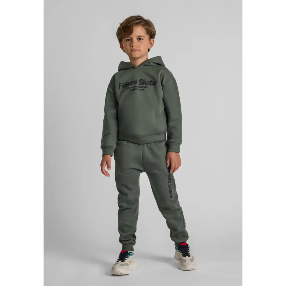 Minoti 44053 joggingdragt khaki til drenge bomuld