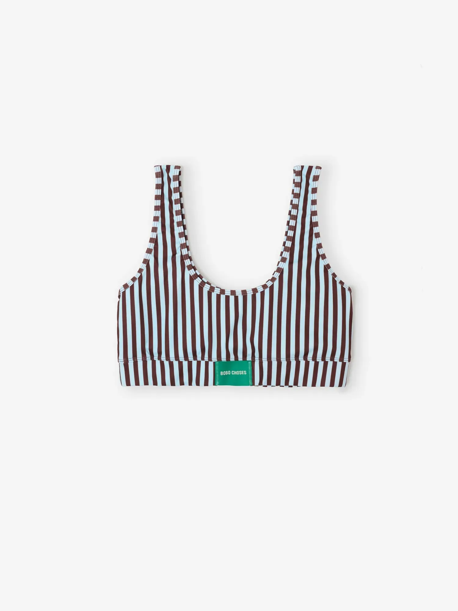 Bobo Choses Striped sporty top t-shirt lyseblå XS