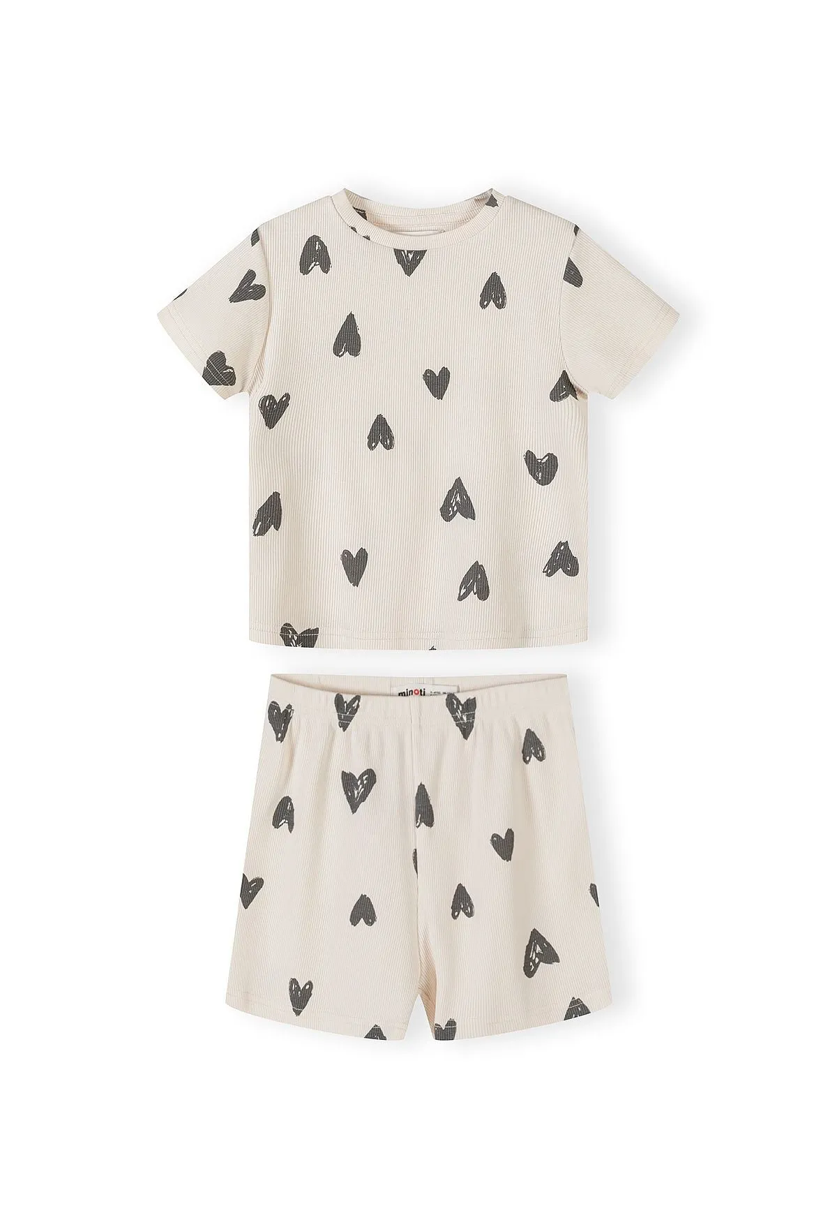 Minoti 44898 pyjamas 3-pak creme grå