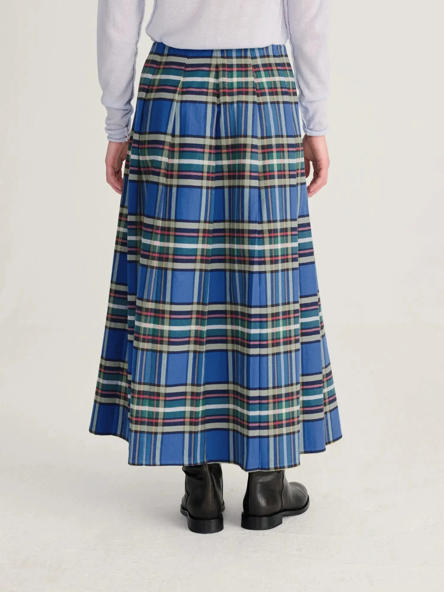 Bobo Choses All About Monsters Tartan nederdel blå