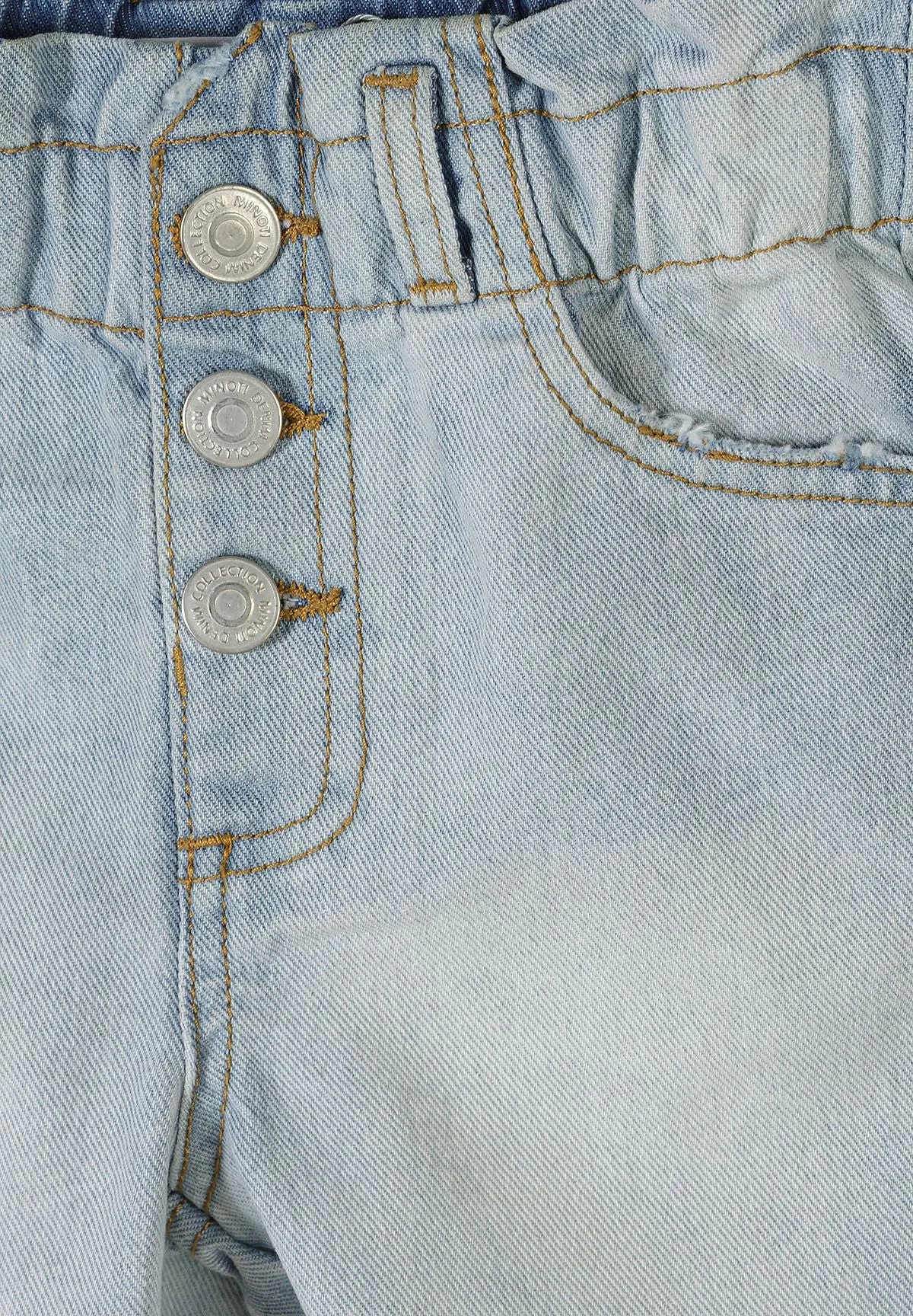 Minoti denim shorts paperbag 2-pak blå 104-172