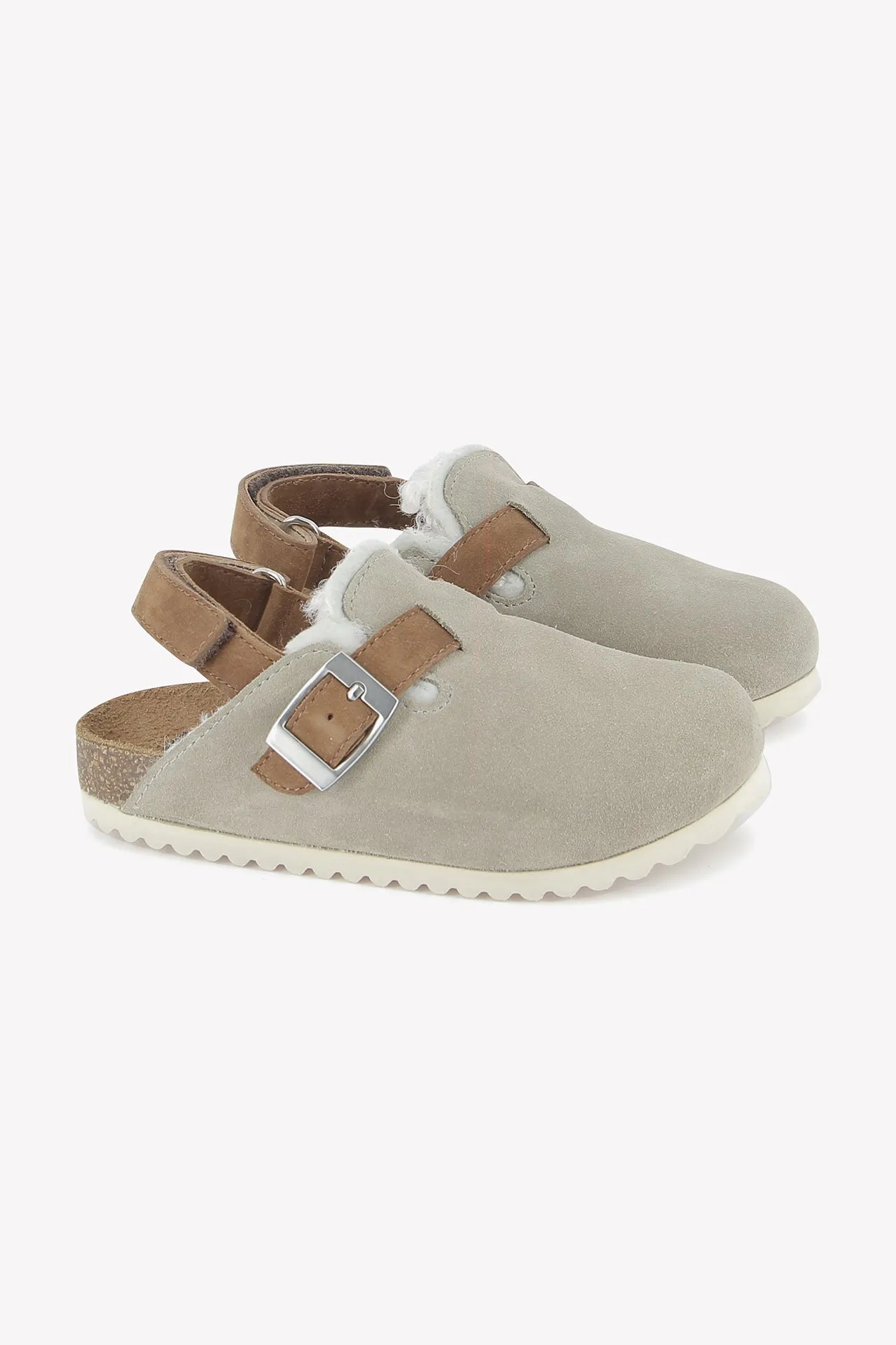 Bonton Luv Gris tøfler grå foret