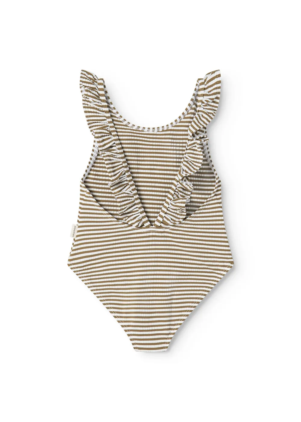 MarMar Swilla badedragt Dark Bronze Stripe