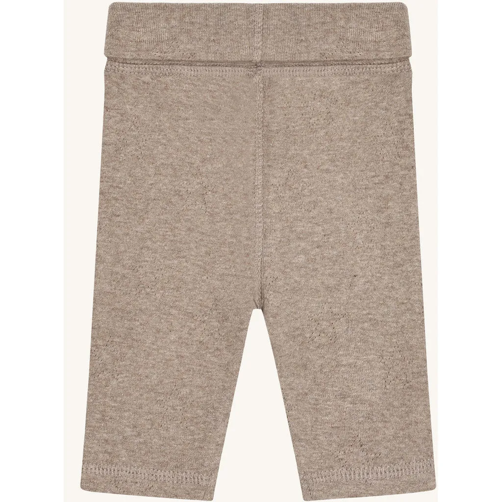 Hust & Claire Luca Pointelle star leggings Biscuit