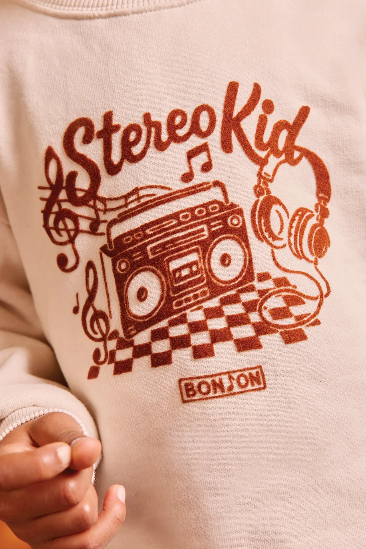 Bonton Stereokid sweatshirt bomuld milk radio