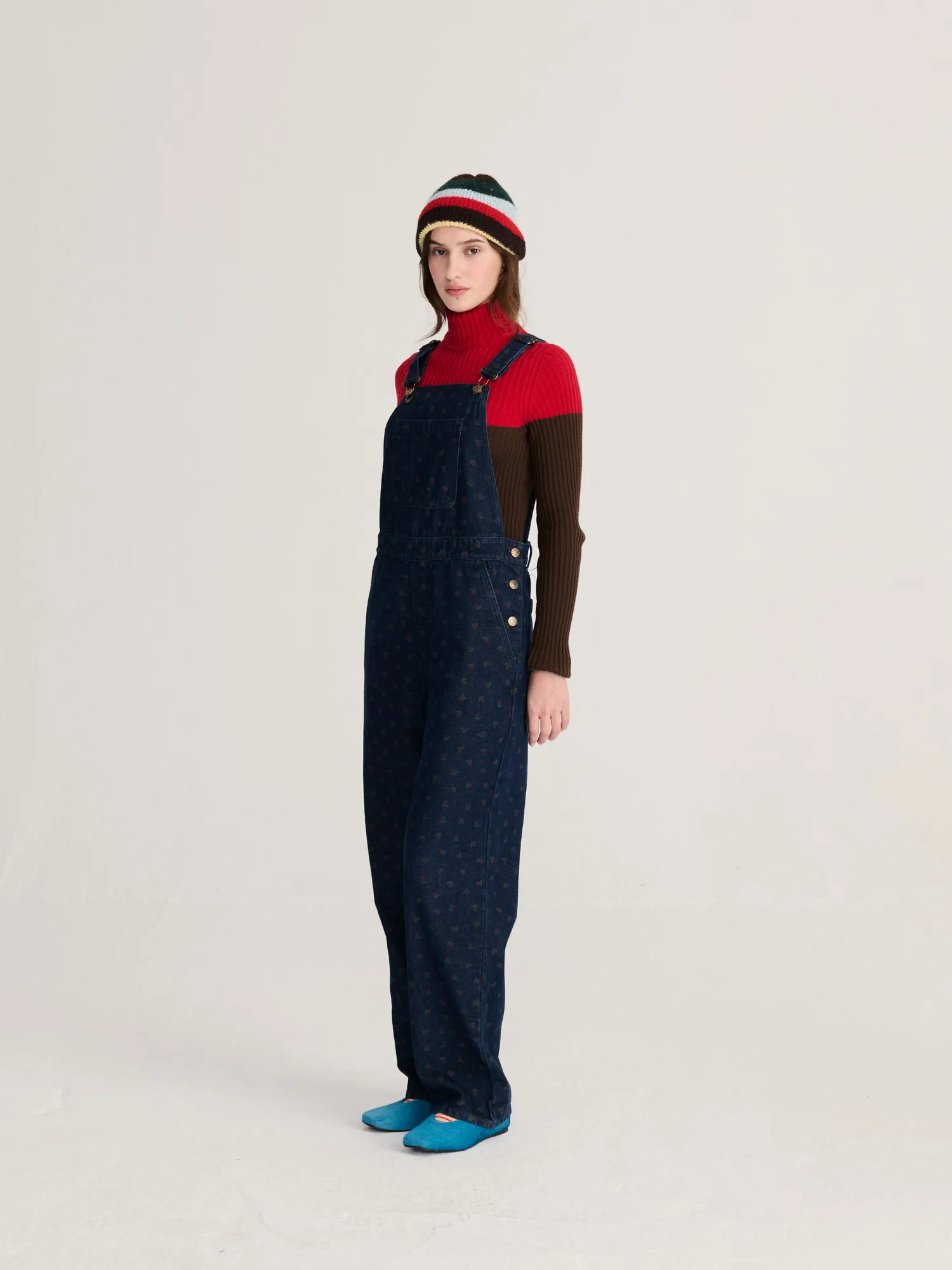 Bobo Choses Swamp Whirl all over smækbukser navy str. XS-XL