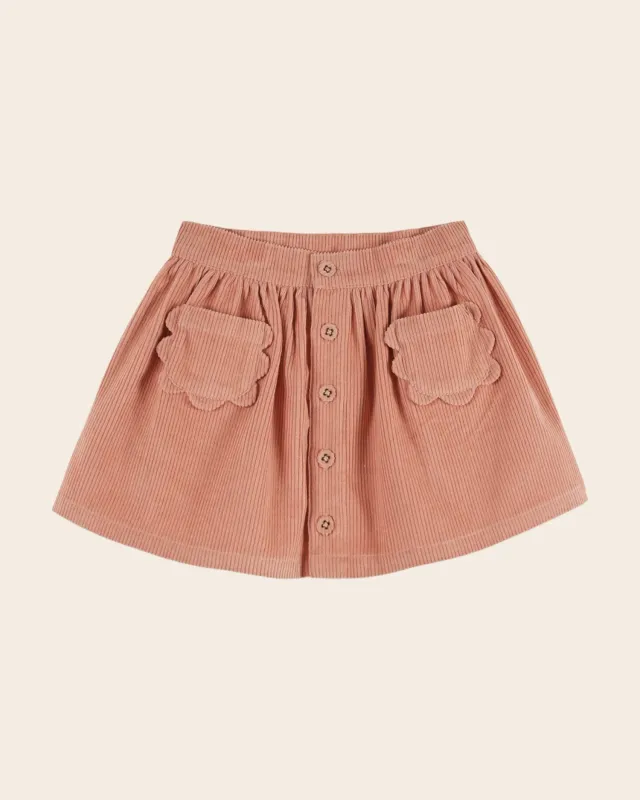 Emile et Ida Sakura Nederdel Lyserød Velour 2-14A