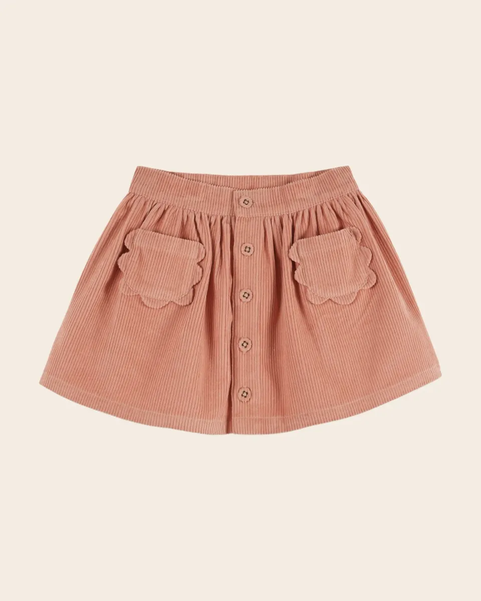 Emile et Ida Sakura Nederdel Lyserød Velour 2-14A