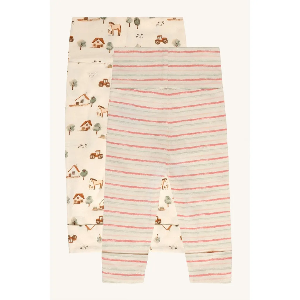 Hust & Claire HCLuca 2-pack leggings Quartz bomuld