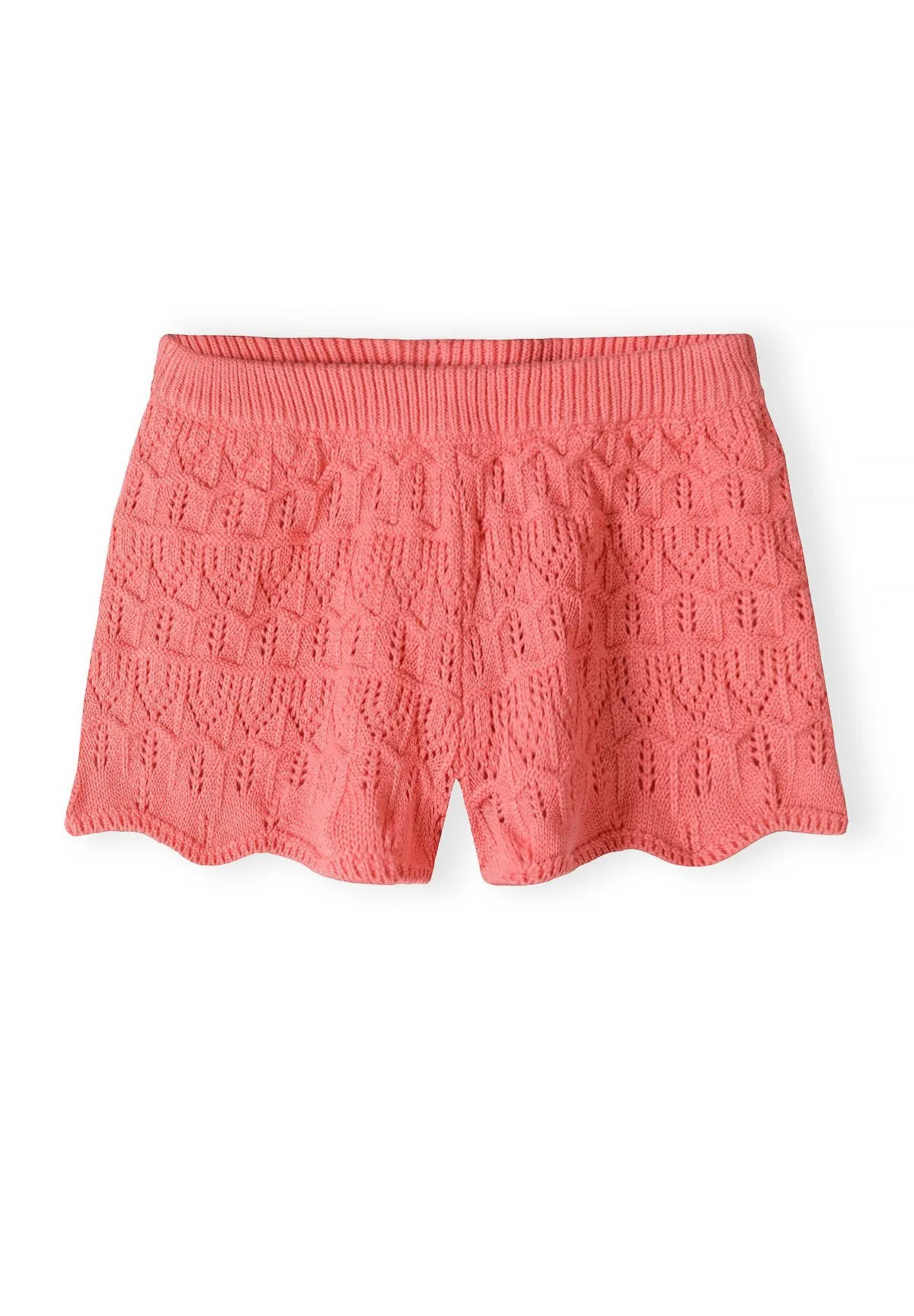 Minoti 44712 hæklet sæt koral top og shorts pige