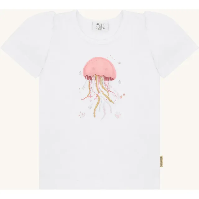 Hust & Claire HCAlma Goople T-shirt hvid bomuld