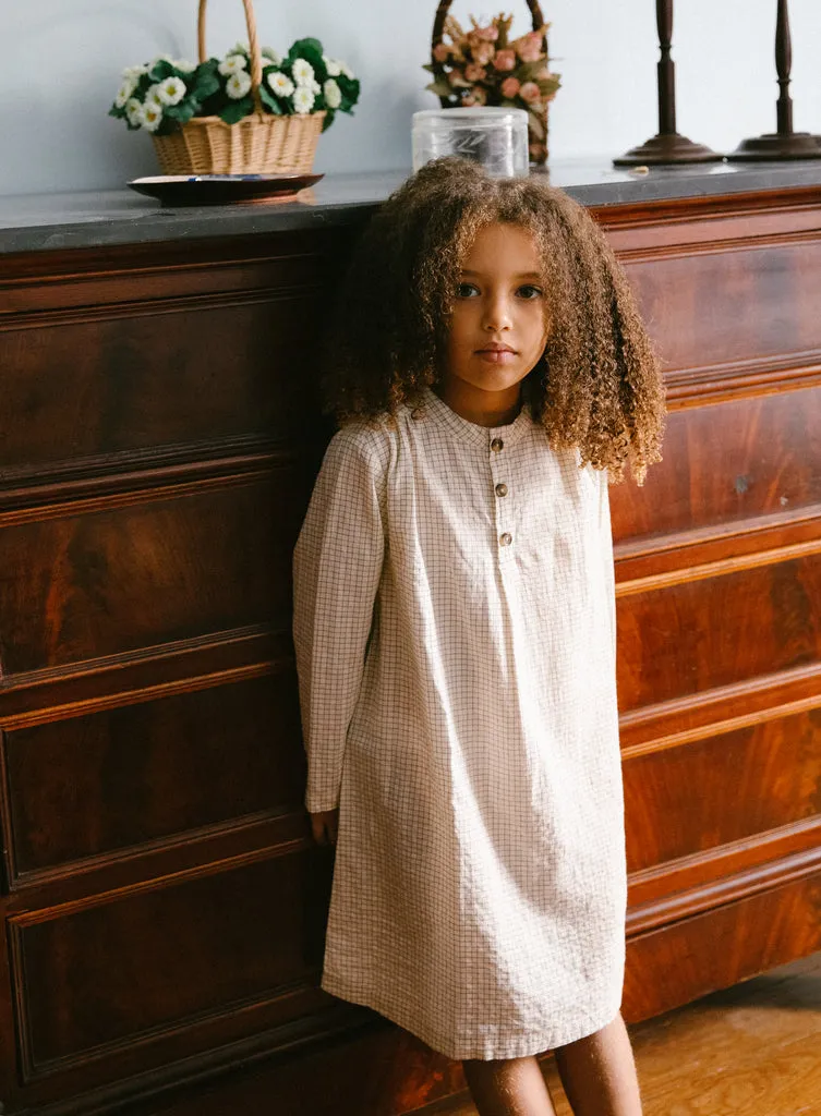 MarMar Pajama Dress natkjole Deep Lake Check ternet