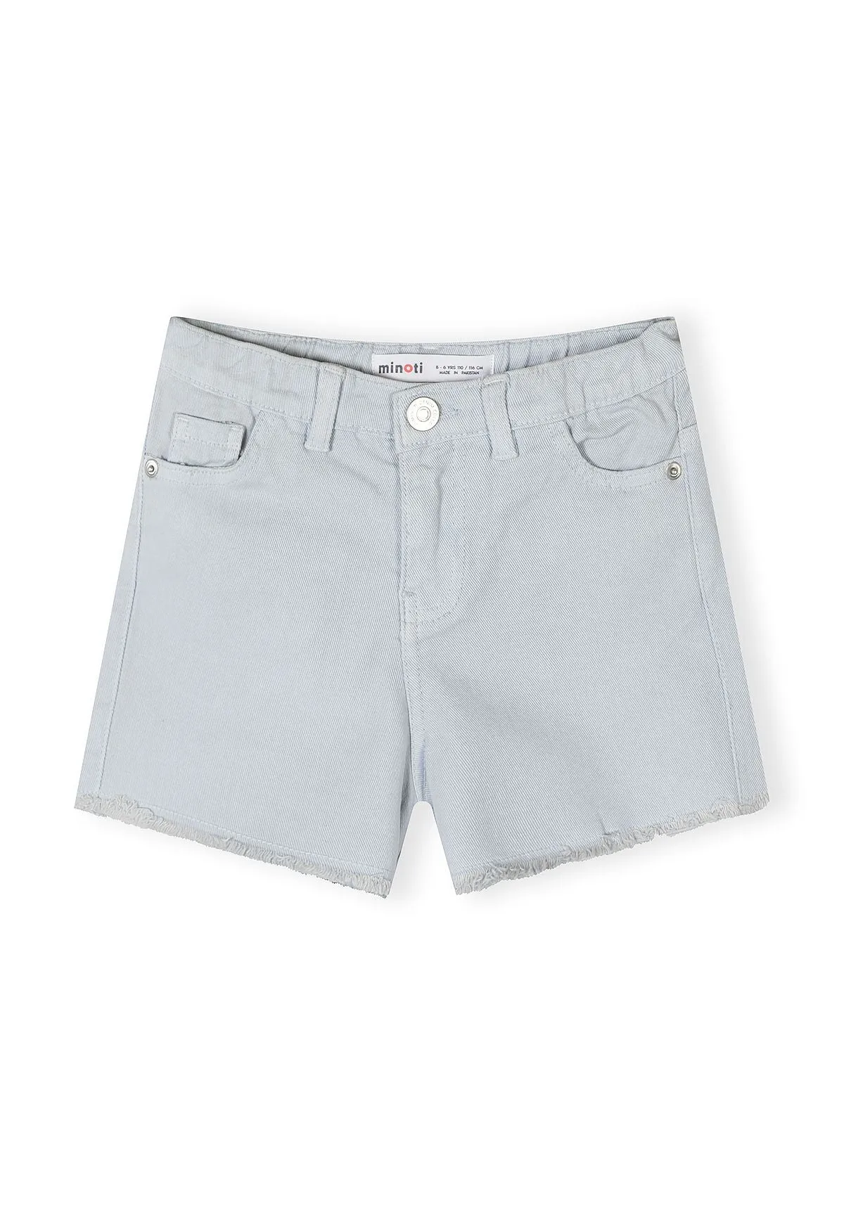Minoti 44924 shorts 2-pak hvid lyseblå piger