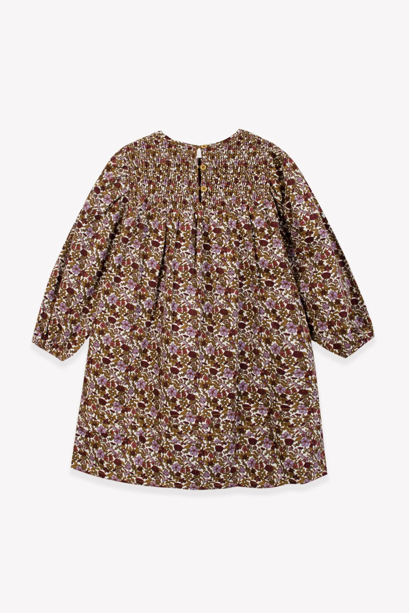 Bonton Perle Swinging London kjole velour blomstret