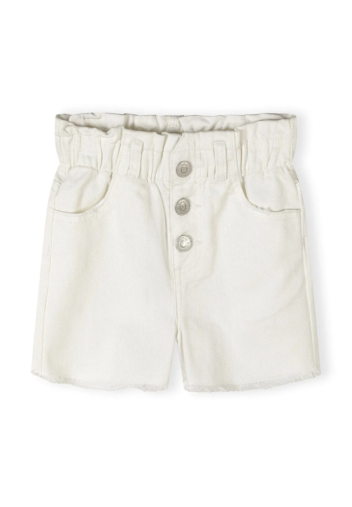 Minoti 44941 jeansshorts 2-pak blå/hvid denim