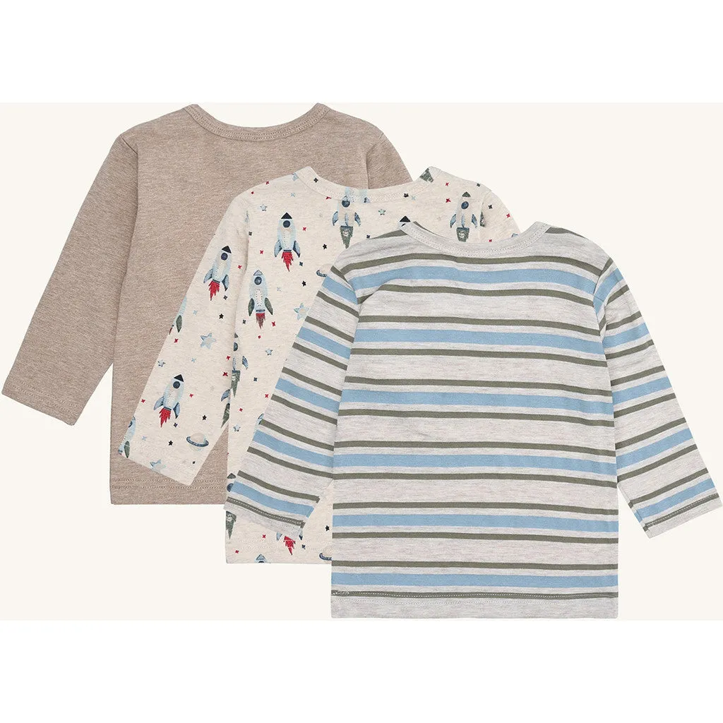 Hust & Claire HCAlbert bluse Wheat Melange bomuld