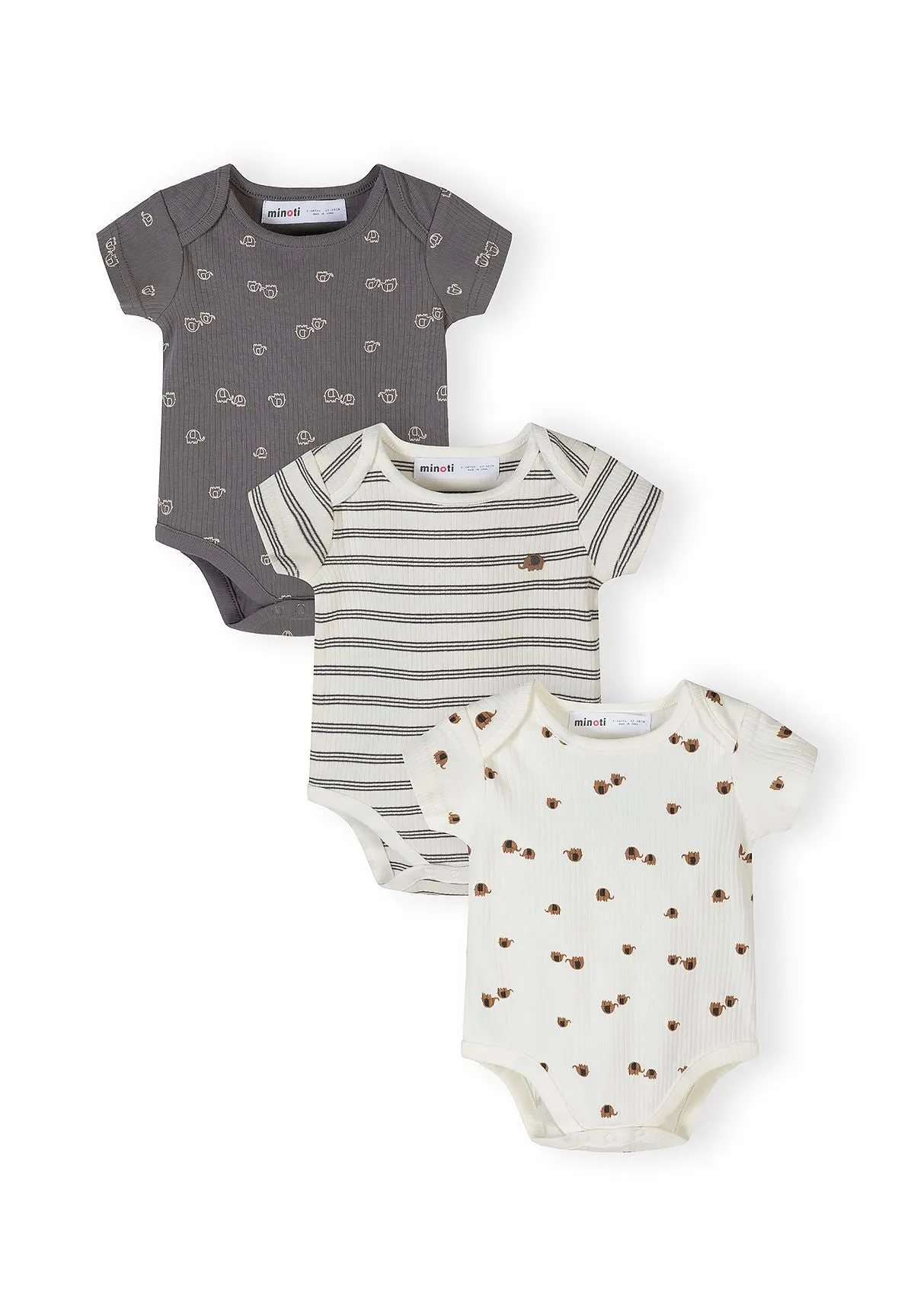 Minoti 44551 body baby 3-pak naturhvid rib bomuld