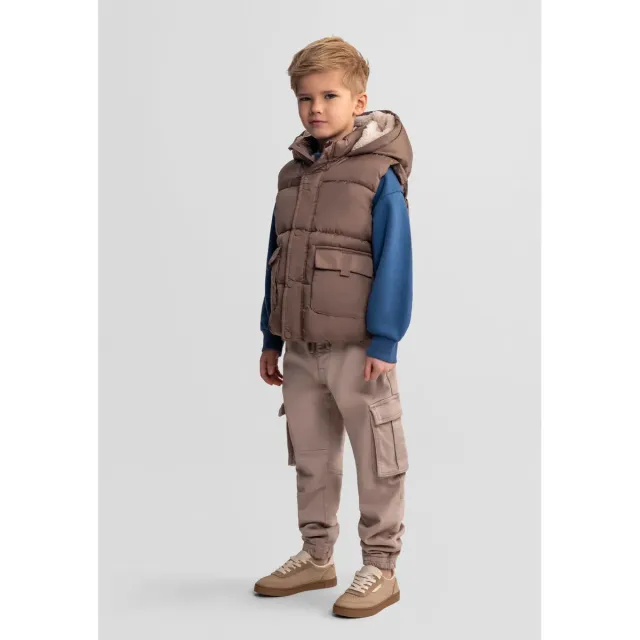 Minoti 43307 termovest brun til drenge