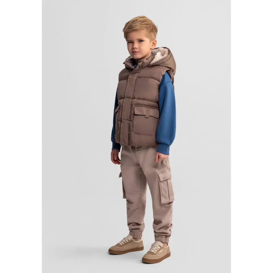 Minoti 43307 termovest brun til drenge