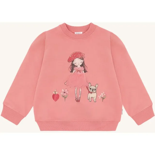 Hust & Claire HCSicillia French Girl sweatshirt Sorbet bomuld
