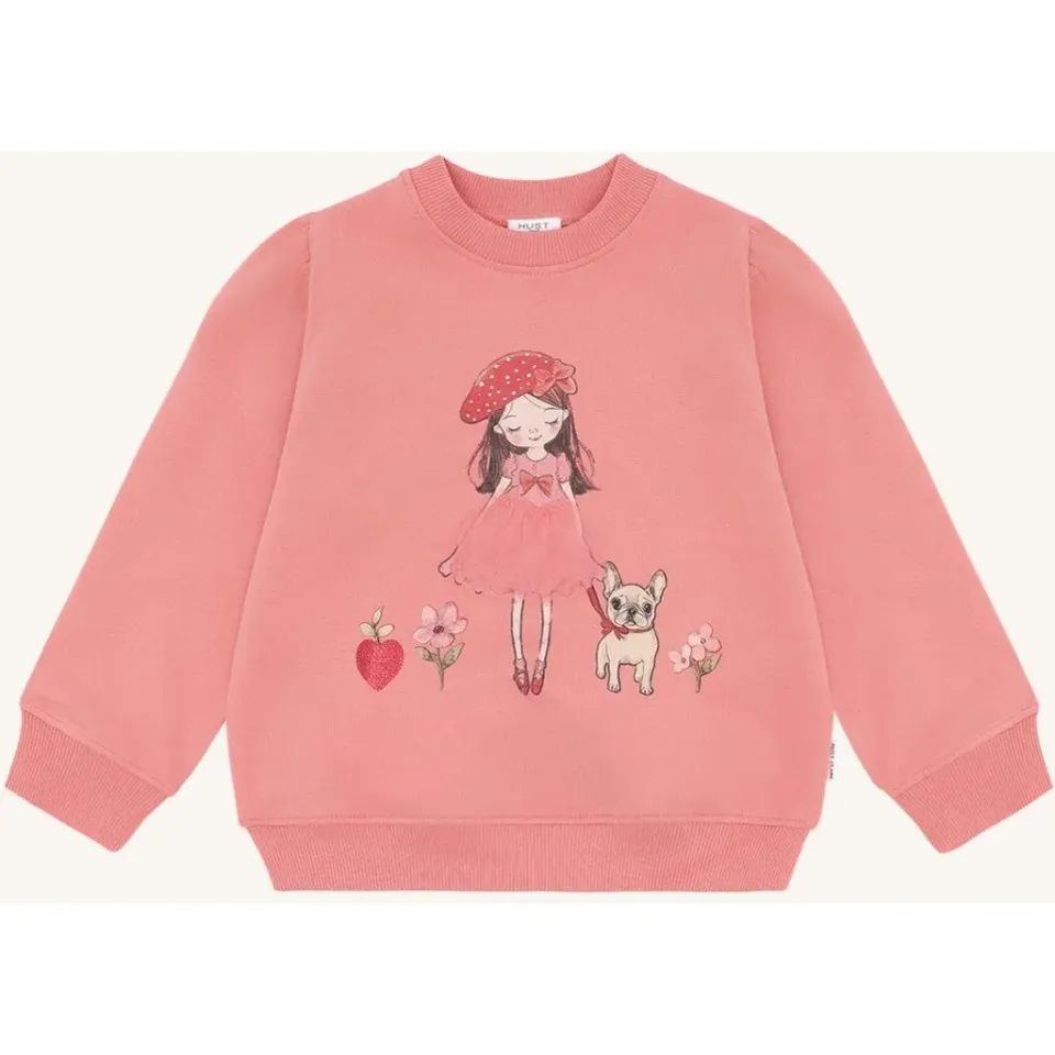 Hust & Claire HCSicillia French Girl sweatshirt Sorbet bomuld