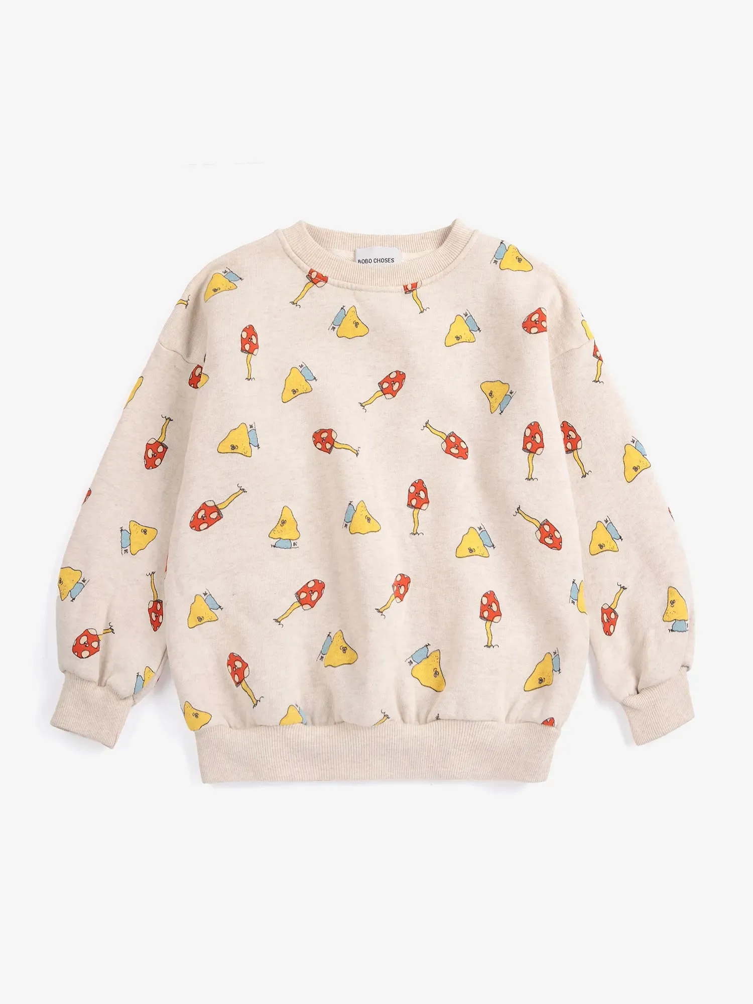 Bobo Choses Mush Monster Duo sweatshirt offwhite 2-3Y bomuld