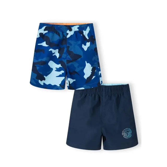 Minoti 43023 badeshorts til drenge blå 2-pak