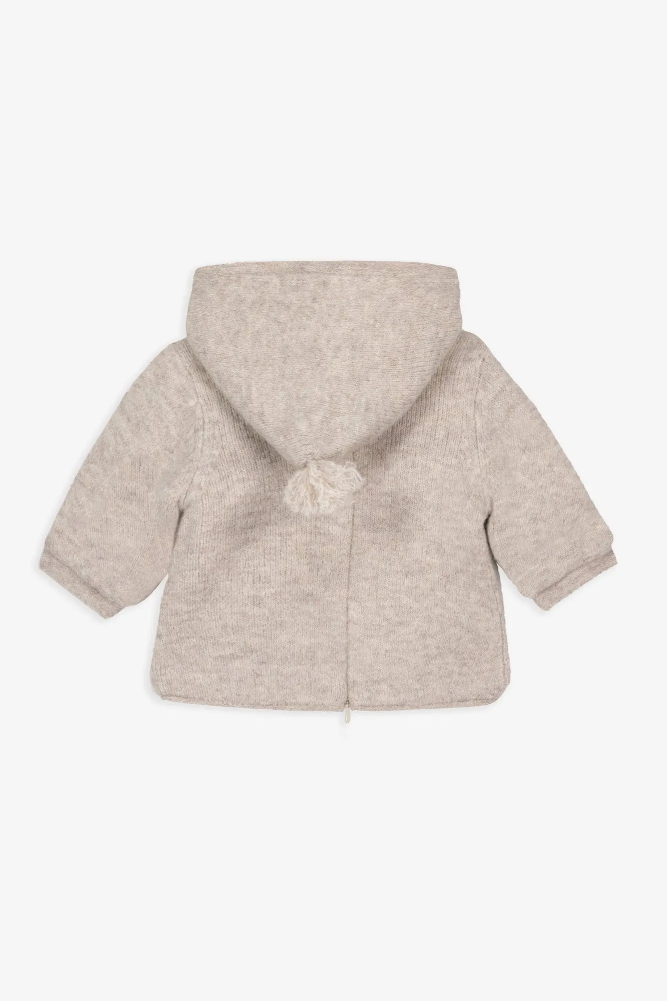 Bonton Pastille Beige Corgi Sherpa poncho baby