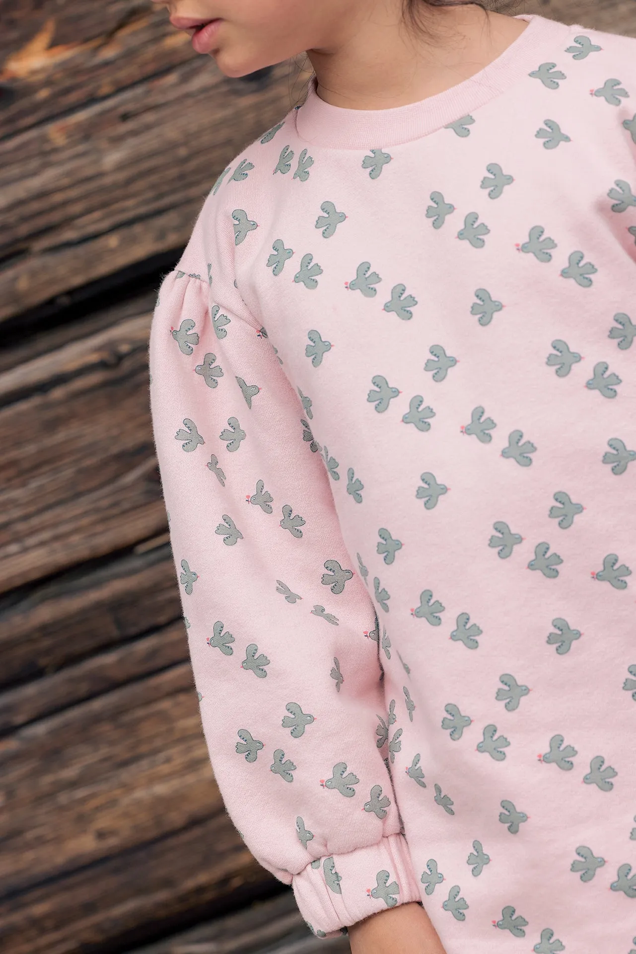 Bonton Marine Little Birdy sweatskjole blomst