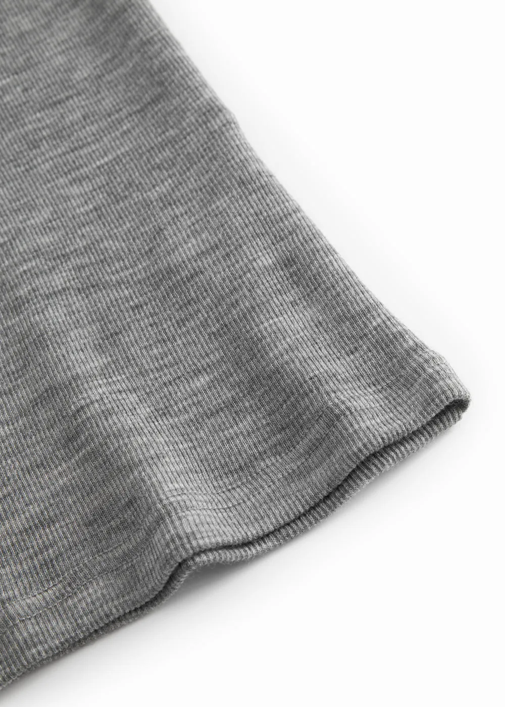 MarMar Tavi undertrøje Grey Melange uld rib