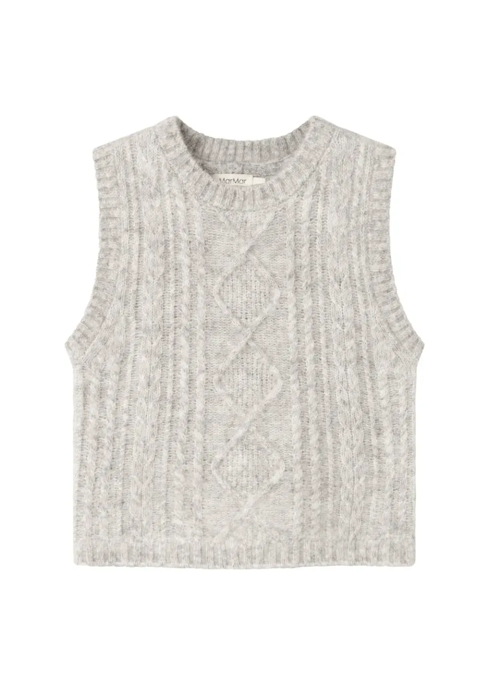 MarMar Tajo strikvest Morning Dew Mel mohair
