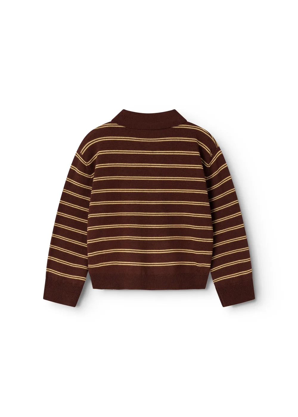 MarMar Teno Polo strikpolo Dark Wheat Stripe stribet