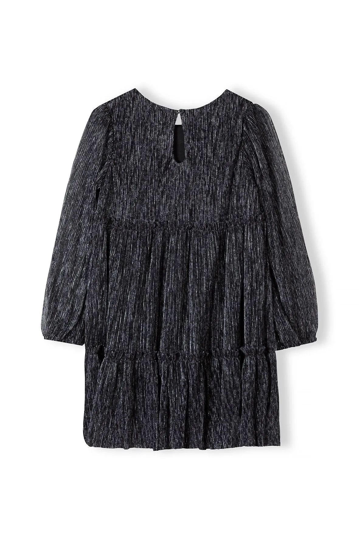 Minoti 39779 festkjole sort chiffon glans